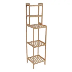 ΡΑΦΙΕΡΑ ΑΠΟ ΞΥΛΟ ΜΠΑΜΠOΥ ΜΕ 5 ΡΑΦΙΑ 30x30x127,5εκ. ANKOR 846887