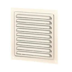 Καπάκι εξαερισμού αλουμινίου με σήτα Μπεζ VENTS 200 x 200 mm (τιμή για 5 τεμάχια)  - L200 x H182 x A 0,8 mm  590905.0035