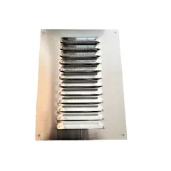 Καπάκι εξαερισμού αλουμινίου με σήτα Ασημί VENTS 150 x 200 mm (τιμή για 5 τεμάχια)  - L150 x H200 x I 136 x Η186 x A 0,8 mm 590905.0017