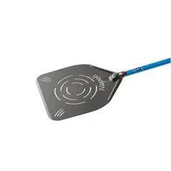 Φτυάρι Πίτσας NAPOLI διάτρητο 36x36cm αλουμινίου SHA, με κοντάρι 1.5m, GI.Metal Italy. ANE-32RF/150