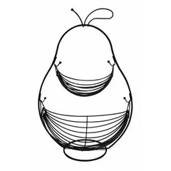 ΦΡΟΥΤΙΕΡΑ ΔΙΩΡΟΦΗ ΑΧΛΑΔΙ ΜΕΤΑΛΛΙΚΗ ΜΑΥΡΗ 34,5x26x51,5εκ.ANKOR 794065