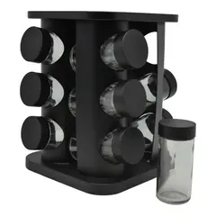 ΒΑΣΗ ΜΠΑΧΑΡΙΚΩΝ ΠΕΡΙΣΤΡΕΦΟΜΕΝΗ 12τεμ ΜΑΥΡΗ ΜΕΤΑΛΛΙΚΗ 16x16x22εκ.ANKOR 829200