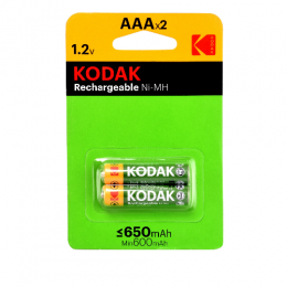 Kodak rechargeable Ni-MH AAA battery 650mAh (2 τεμάχια) 30955042