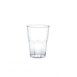 Πλαστικό ποτήρι Φ5,9x7,5cm PS (Σετ 50 τεμ) μίας χρήσης 12cl διαφανές. 2871-21