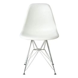 (MinQty) Z.EM124,11P ART καρέκλα Χρώμιο/PP Άσπρο 46x55x82cm (Τιμή για 4 τεμάχια)