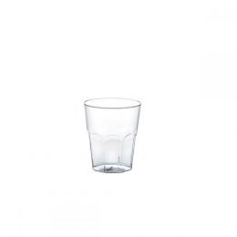 Πλαστικό ποτήρι σφηνάκι (σετ 100 τεμ.) PS μίας χρήσης 3cl διαφανές. Φ4,2x4,4h. 2766-21