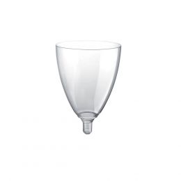 Πλαστικό ποτήρι (Σετ 40 τεμ) SOMMELIER PS μίας χρήσης νερού-κρασιού χωρίς βάση, 15cl. Φ6,8 cm x 7,5 cm.2778