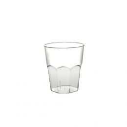 Πλαστικό ποτήρι σφηνάκι PS μίας χρήσης 5cl διαφανές Φ4,6x5,3cm (Σετ 100 τεμ.) 2767-21