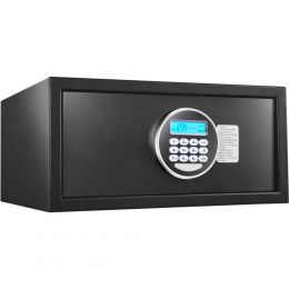 Χρηματοκιβώτιο με οθόνη LCD, κλειδαριά με μοτέρ & φωτισμό, 42x37x20cm, Darwin DRW-204