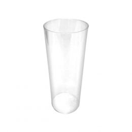 Πλαστικό ποτήρι PS μίας χρήσης (Τιμή για 30 τεμάχια) 25cl διαφανές, Φ5.7x14cm. GLPS-25