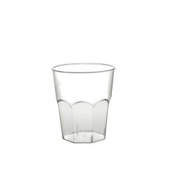 Πλαστικό ποτήρι PS μίας χρήσης 20cl διαφανές (σετ 50 τεμ.) Φ7,3x7,5h. 2873-21