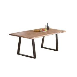 Τραπέζι με μεταλλικό σκελετό σε ξύλο ακακία φυσικό χρώμα Z.EA7100,S LIZARD