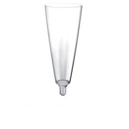 Πλαστικό ποτήρι (Σετ 20 τεμ) SOMMELIER PS Φ5,9x11,5cm  μίας χρήσης φλάουτο maxi χωρίς βάση, 15cl. 2885
