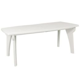 Τραπέζι πλαστικό σε λευκό χρώμα Z.E363 LIPARI 180x90x72cm