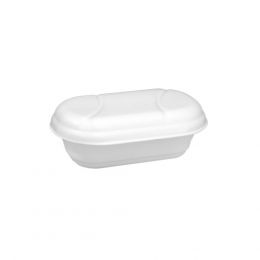 Σκεύος Παγωτού για 1000gr (L) (Σετ 90 τεμ) με καπάκι, λευκό. GEL-1000