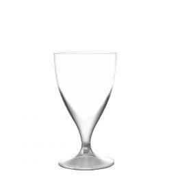 Πλαστικό ποτήρι σαμπάνιας (Σετ 20 τεμ) PS μίας χρήσης με διαφανές βάση, 20cl Φ7,3 cm x 14 cm . 7570-21