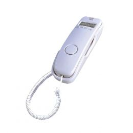 Ενσύρματο τηλέφωνο γόνδολα με αναγνώριση κλήσης Λευκό, Οθόνη LCD, Ένδειξη Led νέας κλήσης TM13-001CID.