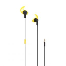 Sport ακουστικά αδιάβροχα με μικρόφωνο και handsfree Κίτρινο, μήκος καλωδίου: 1.1m, 3.5mm Jack ESSPRUNBK