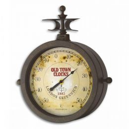 Ρολόι τοίχου και θερμόμετρο (27x9,5x29,5h)  NOSTALGIE OLD TOWN CLOCK® 60.3011 TFA Germany