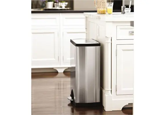 Κάδος απορριμμάτων 50lt, INOX με pedal, απαλό κλείσιμο. 50,3x32,5x65,3cm Simple Human. 31756/ CW1