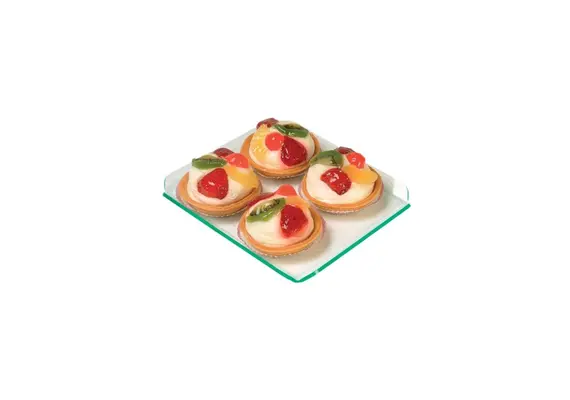 Ακρυλικός Δίσκος Παρουσίασηs 15x25cm, λευκός. 1525WH