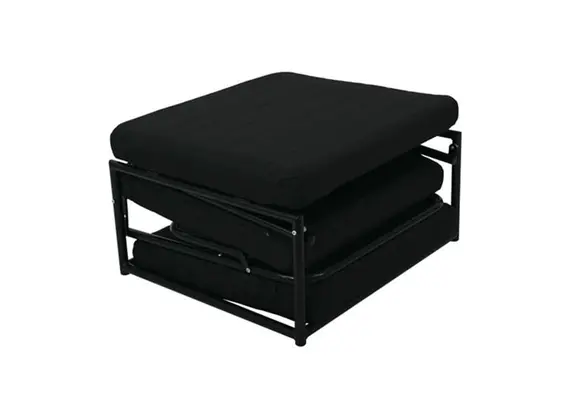 Z.E9597,10 LOGAN Σκαμπώ/Κρεβάτι Ύφασμα Μαύρο 72x65x42cm