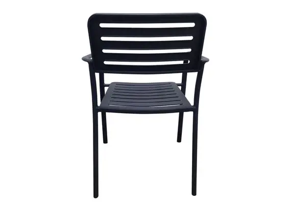 Z.E527,1 ROMA πολυθρόνα Μεταλλική Μαύρη 56x55x80cm