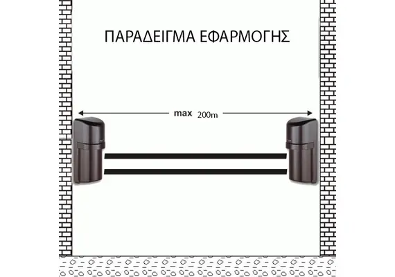 ABH-200F BEAM ΜΕ ΥΠΕΡΥΘΡΗ ΑΚΤΙΝΑ ΤΕΤΡΑΠΛΗΣ ΔΕΣΜΗΣ