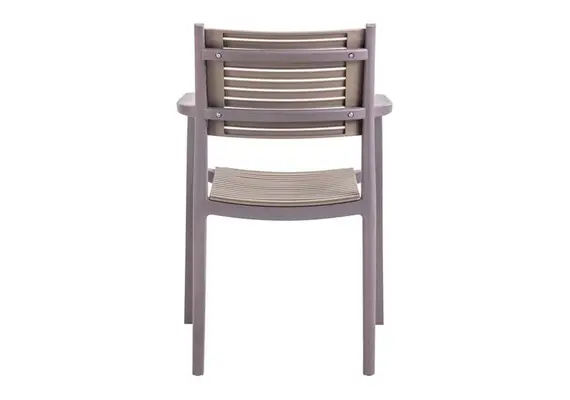 Z.E350,21 AKRON Πολυθρόνα PP Καφέ/Sand Beige 60x55x85cm