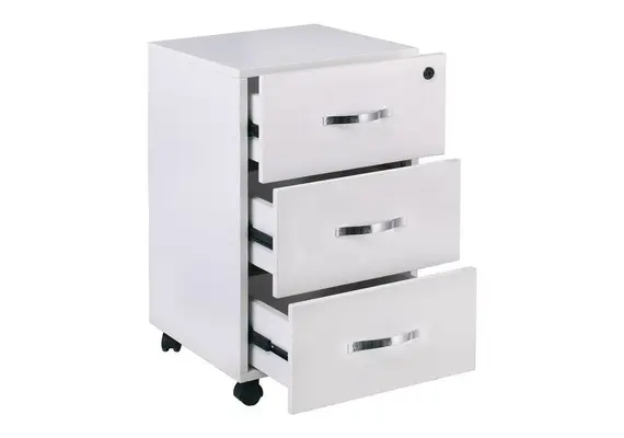 Z.EO438,1 UNIT Συρταριέρα με 3 Συρτάρια Άσπρη 38x42x63cm