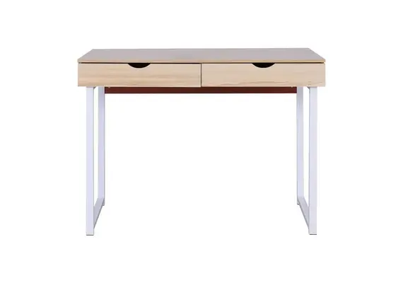 Z.EO403,2A ΓΡΑΦΕΙΟ Η/Υ με 2 συρτάρια 100x48x75cm Μεταλ.Άσπρο/Maple