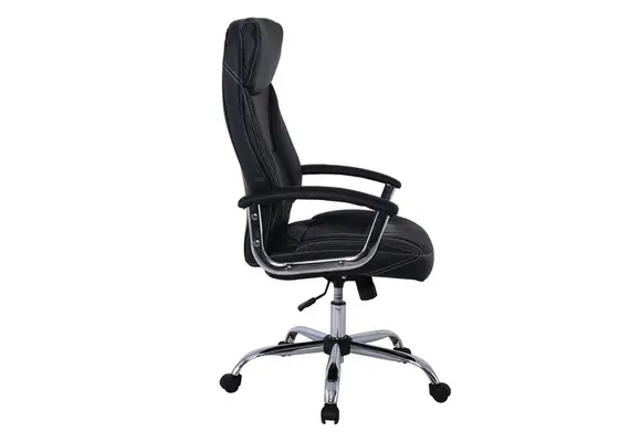 Z.EO299,1 BF5700 Πολυθρόνα Διευθυντή Pu Μαύρο /Χρώμιο 64x72x112 /121cm