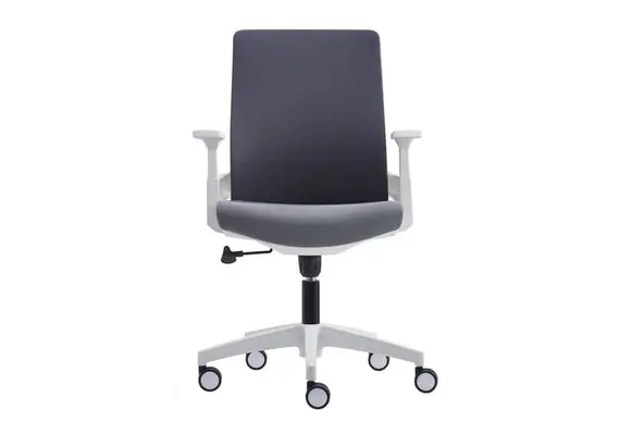 Z.EO529,30 BF8950 Πολυθρόνα Γραφείου Άσπρο Mesh Γκρι - Ύφασμα Γκρι 64x64x98/110cm