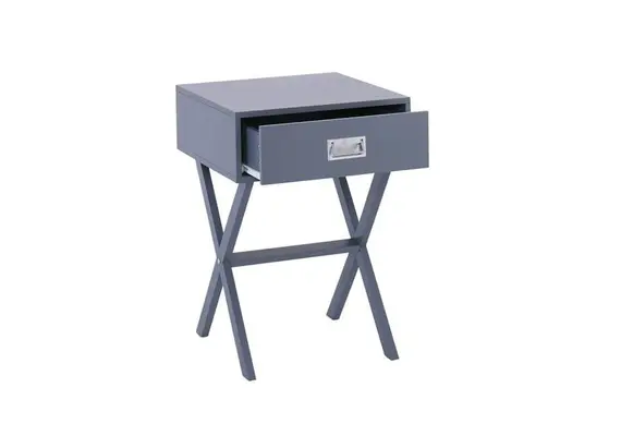 Z.E749,4 WICK κομοδίνο Γκρι Λάκα MDF 40x40x55cm