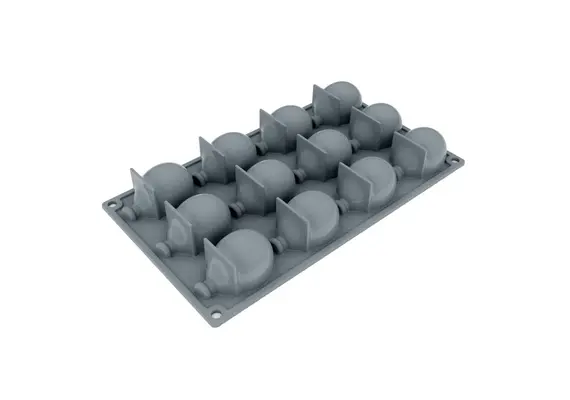 Αντικολλητικό καλούπι σιλικόνης GOURMET, 30x17.5cm, 12 x Μπαλόνι, Pavoni GG052S