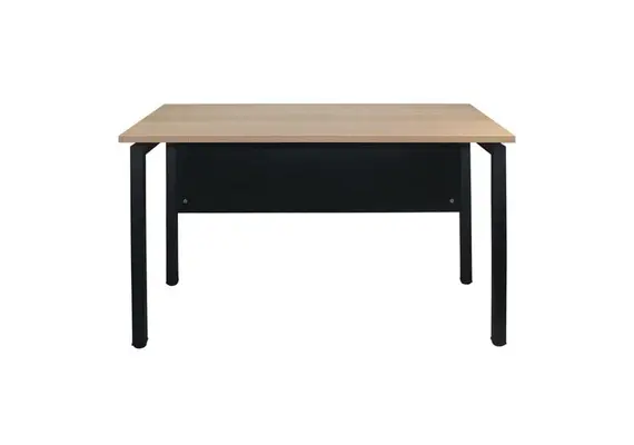Z.EO436,1 UNIT Γραφείο Μέταλλο Βαφή Μαύρο, Melamine Απόχρωση Sonoma 120x60x75cm