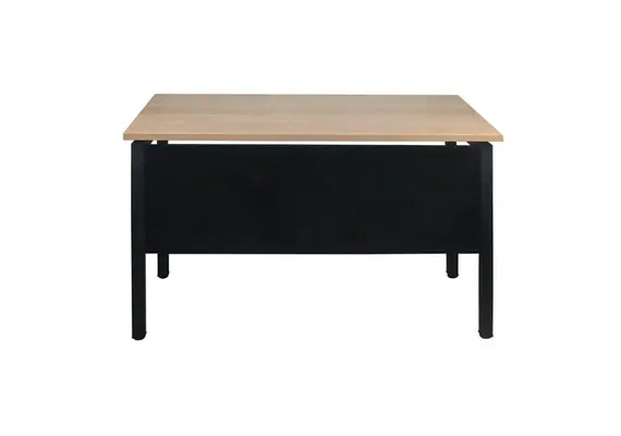 Z.EO436,1 UNIT Γραφείο Μέταλλο Βαφή Μαύρο, Melamine Απόχρωση Sonoma 120x60x75cm