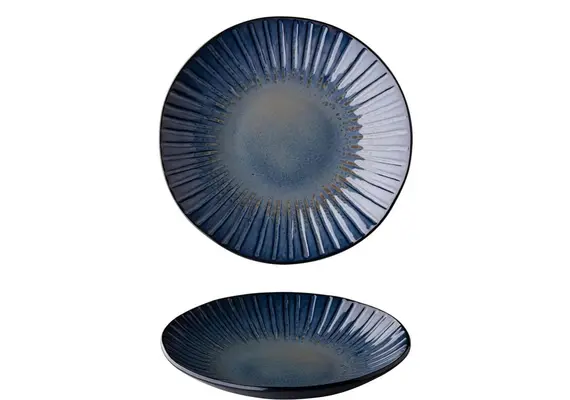 Πιάτο κεραμικό Coupe, φ26.5cm, με reactive γυάλωμα, Σειρά StoneBlue, Q AUTHENTIC (τιμή για 4 τεμάχια) QU83358 Πιάτο κεραμικό Coupe, φ26.5cm, με reactive γυάλωμα, Σειρά StoneBlue, Q AUTHENTIC (τιμή για 4 τεμάχια) QU83358