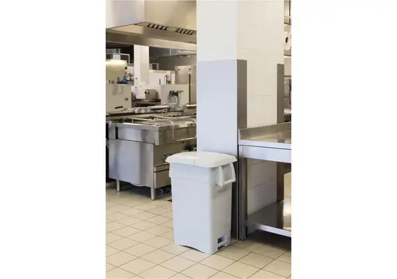 Κάδος 70Lt, με καπάκι & ρόδες φ10cm, γκρι, TTS Cleaning TTS.00005781