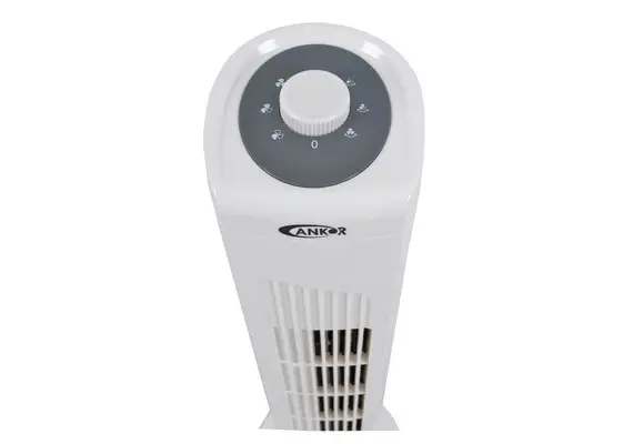 ΑΝΕΜΙΣΤΗΡΑΣ ΔΑΠΕΔΟΥ 80cm ΣΤΗΛΗ 45W ΠΕΡΙΣΤΡΕΦΟΜΕΝΟΣ ΑΣΠΡΟΣ ANKOR A-816316
