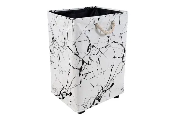 ΚΑΛΑΘΙ ΑΠΛΥΤΩΝ 60x40x33cm ΥΦΑΣΜΑΤΙΝΟ ΑΣΠΡΟ ΜΑΡΜΑΡΟ 70L ANKOR 818518