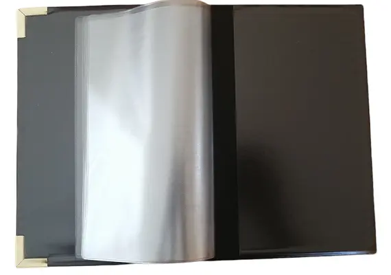 Κατάλογος MENU BASIC A5 για Εστιατόρια / cafe 18x25cm, μαύρος. 16632/ BRA5