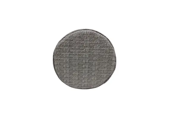 Ψωμιέρα Στρογγυλή φ15cm, ψάθα λευκό/μπεζ, από αλέκιαστη πλενόμενη δερματίνη, SONOLYS PSR-D15-SS-OSAC/ACBC