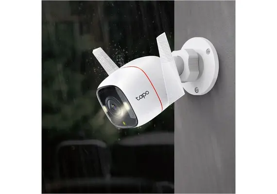 Κάμερα WiFi Υψηλής ανάλυσης 2Κ QHD (4MP) εξωτερικού χώρου (IP66)Συνδέεται στο δίκτυο μέσω Ethernet ή WiFi  Tapo C320WS