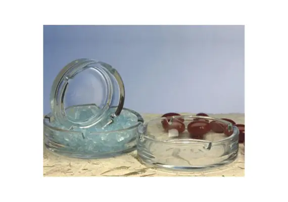 Γυάλινo τασάκι UNIGLASS φ10,5 x 3,2 cm (τιμή για 24 τεμάχια) 60055