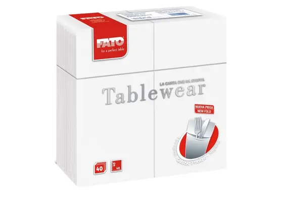 ΠΑΚΕΤΟ 40 Χαρτοπετσέτες Airlaid Quick Pocket 40x40 Tablewear λευκές (τιμή για 2 πακέτα) 88470000
