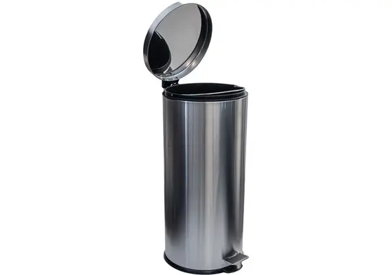Καδος Απορριματων 30lt, φ31xΥ64.5cm, INOX σατινέ, με pedal, ESTIA ES/01-1759