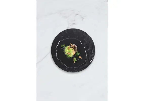 Πιάτο Gourmet πορσελάνης, φ28.2cm, Σειρά Rock Nero, Feng (τιμή για 3 τεμάχια) H10060-N017