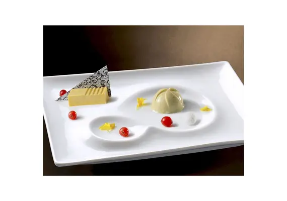 Πιατέλα Gourmet πορσελάνης, 30.6x20.7cm, Σειρά Selecta, Feng (τιμή για 4 τεμάχια) H8827