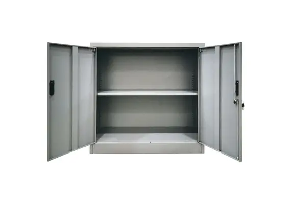 Z.E6000,1 ΝΤΟΥΛΑΠΙ με 1 Ράφι Μεταλλικό Γκρι 90x40x90cm